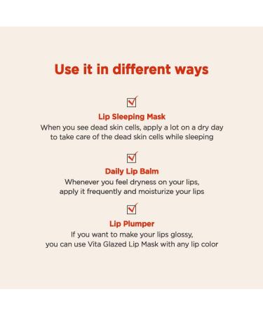 TOCOBO Vita Glazed Lip Mask 20ml | Super Moisturizing Night Lip Care | Glazed Texture & Easy Washable | Shop Now - Buy Online on GoSupps.com