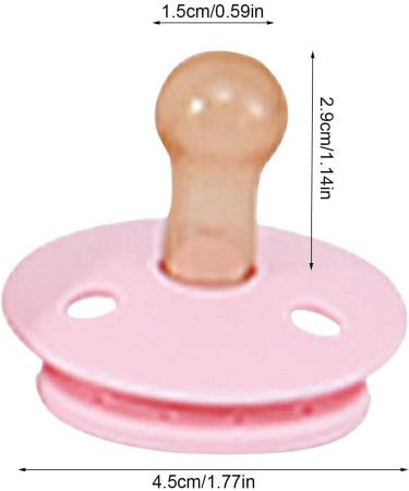 Shop Synyey 3 PCs Baby Beißring Schnuller - Natural Rubber Soothing Pacifiers for Newborns | Cherry-Shaped Nipples & Portable Design in Pink - Buy Online on GoSupps.com