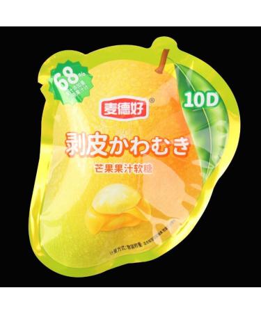 Peeling Fruit Fudge Mango Flavored Soft Candy White Peach Litchi Fruit Juice Content Gummy Candy Chewing Candy Candy Desserts Wedding Candies Casual Snacks gift pack (Mango flavor 10bag) Mango flavor 10bag - Buy Online on GoSupps.com