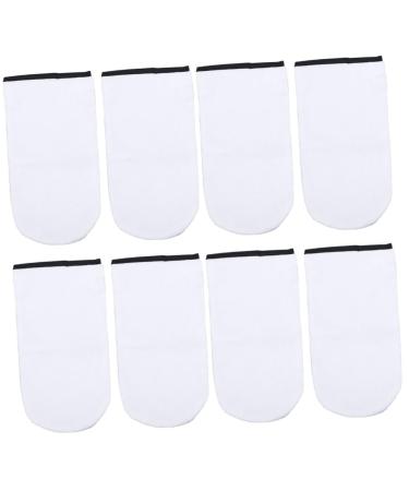 POPETPOP Paraffin Wax Bath Cotton Gloves 4 Pairs Hand Gloves Work Care White Paraffin Bath Liners