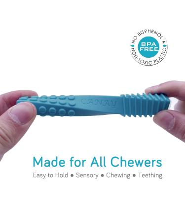 Sensory Chew Stick Toys (5 Pack) - Extra Tough Tool for ADHD, Autism, SPD - Oral Motor Stimulation for Special Needs - Buy Online on GoSupps.com