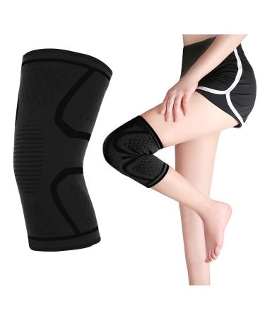Abauoat Kniebandage for women/men Premium Kniebandage Men Helpful relaxation at meniscus tear knee tongue women knee support knee chats work support arthritis band damage (m single)