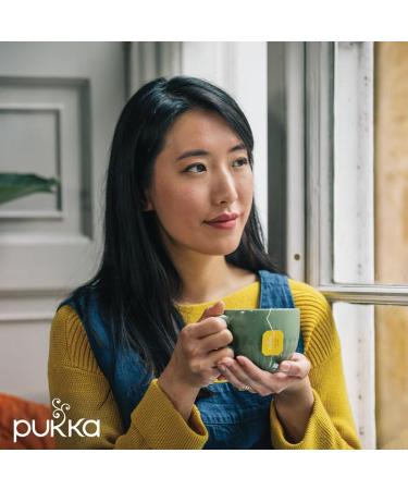 Pukka Turmeric Active Bio-Herbal Tea - Ginger Nettle & Orange | 80 Tea Bags | 4 Pack for Active Lifestyle - Shop Internationally - Buy Online on GoSupps.com