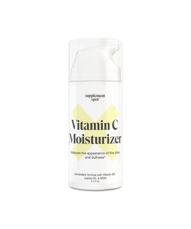 Antioxidant C Moisturizer - Revitalizing Vitamin Lotion w/Vitamin E Oil & Jojoba Oil Vitamin Face Moisturizer For Dark Spots Fine Lines & Wrinkles - Suitable For All Skin Types