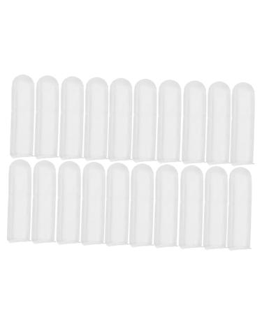 NOLITOY 20pcs Soft Silicone Ear Wax Removal Tips Replacement Sleeves for Ear Cleaning Lightweight and Portable Accessories