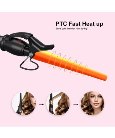 Curling Iron Ceramic Hair Wand - Adjustable Temperature 1/2-1 Inch Curler with Digital Display & Auto Shut Off - Shop Internationally - Buy Online on GoSupps.com
