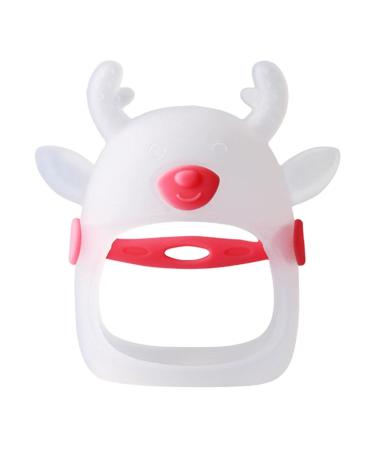 Neamou Red Silicone Brain Shape Teether for Infants - Soothing Gum Relief & Hand Pacifier (4-8 Months) - Buy Online on GoSupps.com