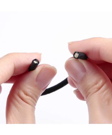 35 Pcs Value Pack Black Hair Elastic Ties for Women & Girls - No Metal Ponytail Holders - 4MM Stretch Bands for All Hair Types - 35 Count - Buy Online on GoSupps.com