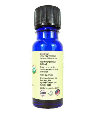 Patchouli Essential Oil - Certified Organic & Pure - 10ml Therapeutic Quality for Aromatherapy - Grounding & Balancing - Made in USA - Buy Online on GoSupps.com