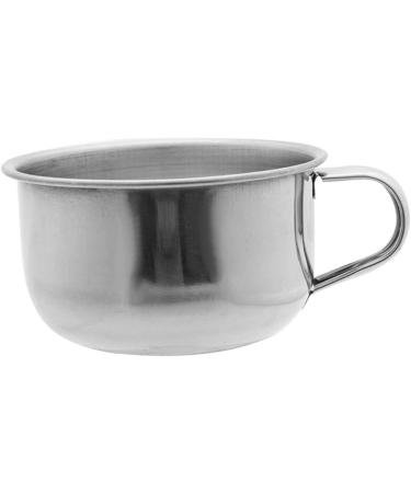 Premium Stainless Steel Shaving Bowl Soap - Durable Circular Shaver Cup for a Luxurious Foam Experience - Buy Online on GoSupps.com