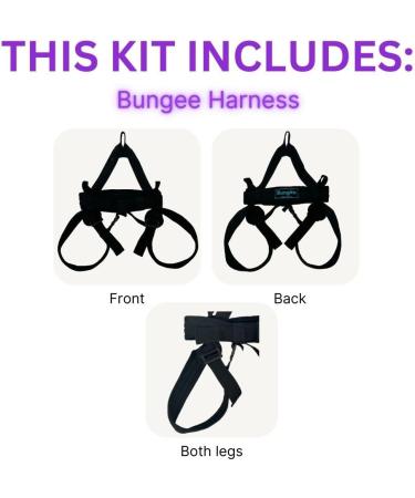 Buy Bungee Kit for Flying Workouts & Dance | Supports 25-95 kg | Includes Harness Ropes Swivel & Free Access to Workouts - Buy Online on GoSupps.com