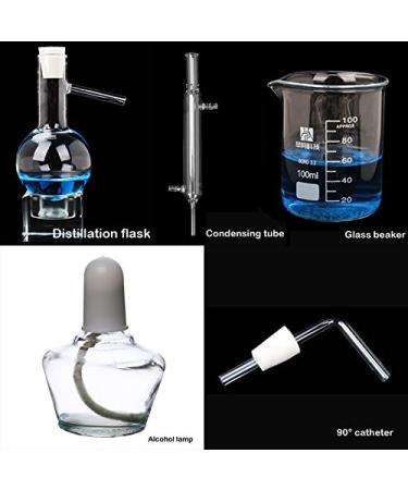 Premium 100ml Home Distillation Device Set for Pure Hydrosol & Essential Oil Extraction - Ideal for Chemical Experiments | International Shipping Available - Buy Online on GoSupps.com