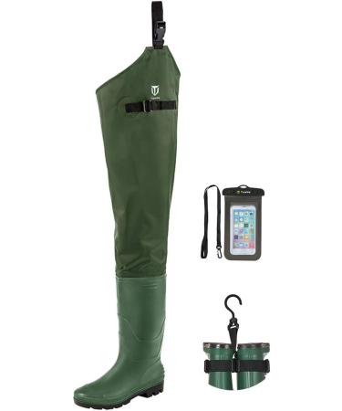 TIDEWE Lightweight Hip Wader for Men and Women - Green/Brown - Size M9/W11 - Buy Online on GoSupps.com