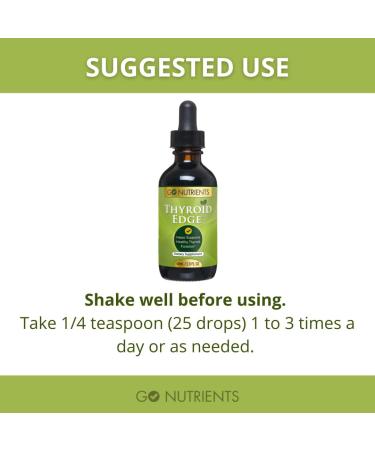 Thyroid Edge Organic Support Supplement - 2 oz | Boost Thyroid Health - Buy Online on GoSupps.com