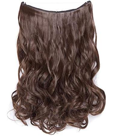 Silk-Co Adjustable Synthetic Hair Extensions with Rubber Band - Invisible Cord Corrugated 40cm Medium Brown for Women - Buy Online on GoSupps.com