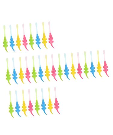 Mobestech 32 STK Small crocodile toothbrush children train toothbrush moderation tools cleaning tools for baby teeth small head PBT toddler deliveries