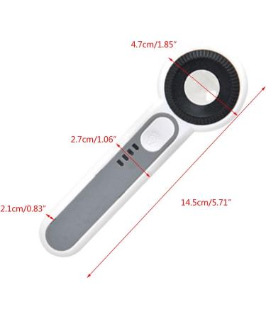 Glass With LED Lights 30X Glass Lens Handheld Illuminated Magnifier Reading Glass For Seniors 21mm - Buy Online on GoSupps.com