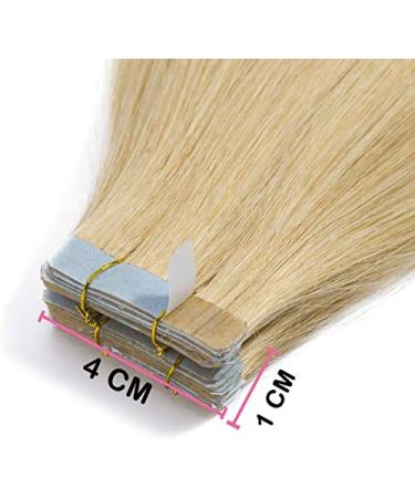 SEGO TAPE Real Hair Extensions 20 Tressen 50g - 18 Medium Blonde #24 with 10 Free Tapes | Premium Remy Hair for Effortless Beauty - Buy Online on GoSupps.com