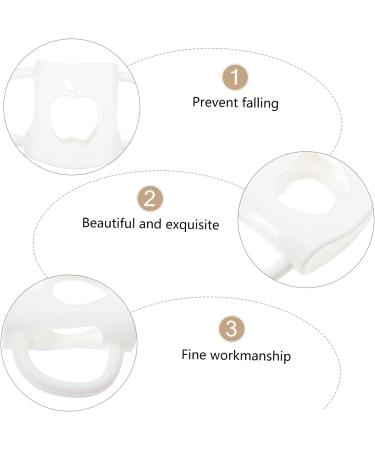 Toyvian 2pcs Silicone Bottle Cover Feeding Bottle Handles Supplies Feeding Bottle Holder Anti-Slip Bottle Sleeve Bottle Protection Cover White Portable Feeder Whitex2pcs 12X7X2.5CMx2pcs - Buy Online on GoSupps.com