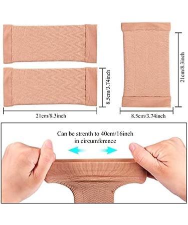 4 Pair Nude Arm Wrap Shaper Sleeve for Women | Arm Trainers for Fitness & Sport - Buy Online on GoSupps.com
