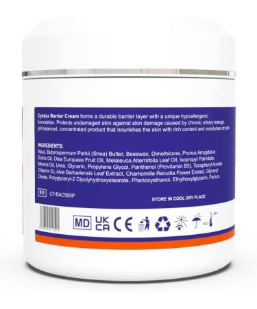 Cytolax Barrier Cream 500 g | 24-hour long-lasting protection | Prevents skin irritations and wounds | Improves the - Buy Online on GoSupps.com