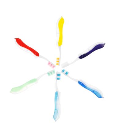 Hoement 6 piece foldable toothbrush daily toothbrush toothbrush travel practical toothbrush soft bristle foldable hotel toothbrush foldable toothbrush toothbrush