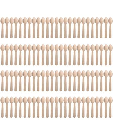 (Pack Of 100) Disposable Wooden Cutlery Set Wedding Birthday Party Tableware Environmentally Friendly Outdoor Supplies Durable Wooden Dinnerware - Buy Online on GoSupps.com