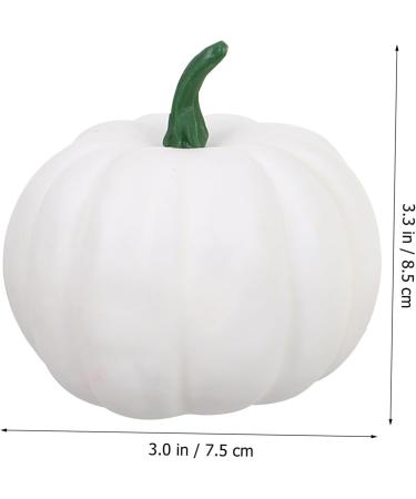 Artibetter 18 Pcs Foamy White Pumpkin Mini Decor Small Pumpkin Decorations Fake Vegetable Fruit White Ornaments Small Fake Pumpkins Halloween Prop Fake Mini Pumpkins Accessories Artificial Whitex3pcs 8.5x7.5cmx3pcs - Buy Online on GoSupps.com