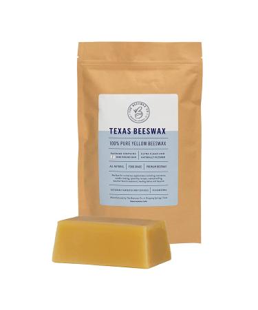 The Beeswax Co. 1 LB Pure Texas Beeswax Food Grade Cosmetic Grade All Natural Texas Beeswx (1) 1 Pound (Pack of 1)