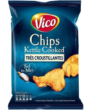 CHIPS KETTLE COOKED NATURE 120G VICO PACK OF 5 - Buy Online on GoSupps.com
