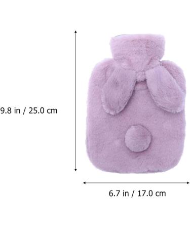 Healifty Purple Rabbit Plush Hot Water Bottle for Kids | Portable Hot Water Bag with Cover - Perfect for Comfort & Warmth - Buy Online on GoSupps.com
