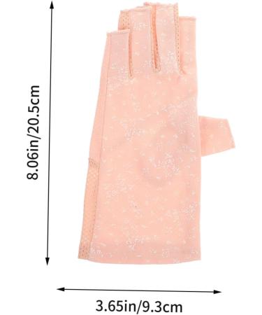 FRCOLOR 4 Pairs Sun Protection Half Finger Gloves Nylon Manicure Protection Miss - Buy Online on GoSupps.com