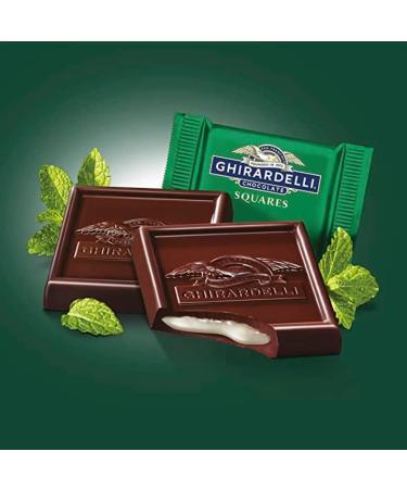 Ghirardelli Dark Chocolate Mint Filled Squares - 5.32oz (Pack of 3) | Gourmet Mint Chocolates - Buy Online on GoSupps.com