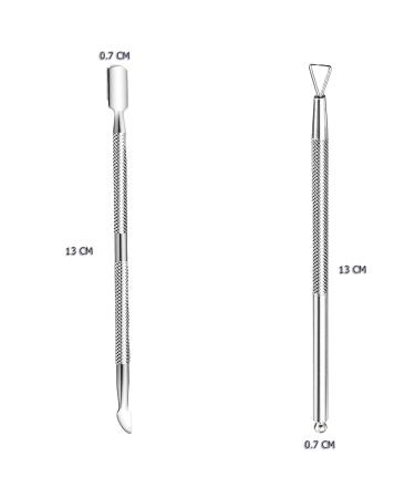 Armiz 2-Piece Nail Shaver Tool Kit | Stainless Steel UV Gel Nail Polish & Cuticle Remover - Perfect for Nail Art - Buy Online on GoSupps.com