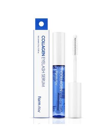 Farmstay Collagen Eyelash Serum - Highly-concentrated serum for eyelashes Lash Growth Enhancer for Longer Thicker Stronger Lashes Nourishing Strengthening K-Beauty 0.35 fl. oz - Buy Online on GoSupps.com