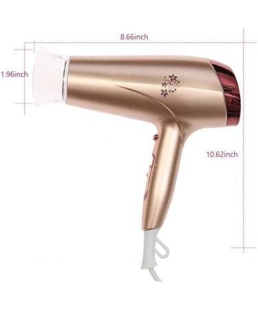 2200W Hair Dryer with Diffuser Powerful Hairdryer Fast Drying Blow Hair-Dryer Negative Ionic Blow Dryer AC Motor 2 Speed and 3 Heat Cold Shot Button Long Cable Light Quiet for Women Men Small Gift - Buy Online on GoSupps.com