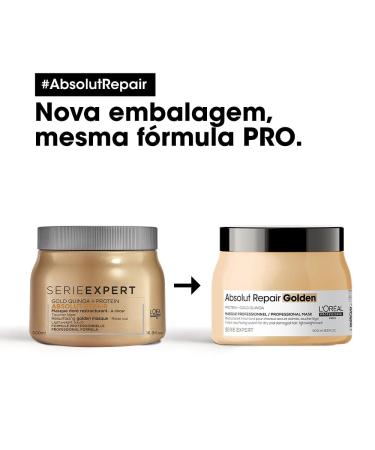 Buy Absolutely Repair Gold Mask 500ml - Nourishing Hair Treatment for All Hair Types | International Shipping Available - Buy Online on GoSupps.com