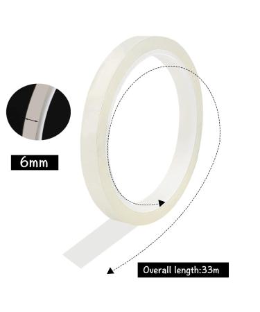 Pengxiaomei Clear Floral Tape 1/4 - Waterproof Florist Tape for Fresh Flower Crafts - 2 Rolls - Buy Online on GoSupps.com