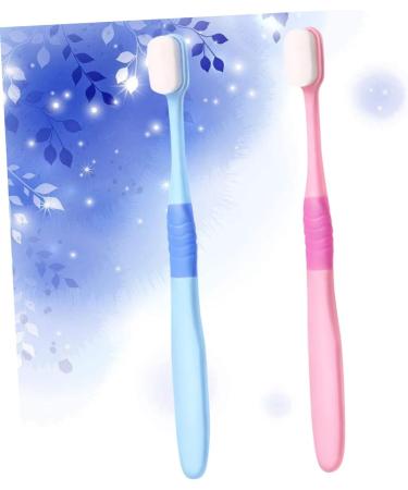 Soesfoufu Extra Soft Toothbrushes - 2-Pack Bristle Toothbrushes for Daily Use Postpartum Oral Care - Sky Blue Auspin Tool - Buy Online on GoSupps.com