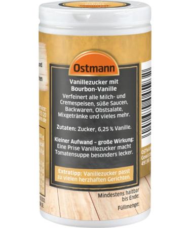 Ostmann Bourbon Vanilla Sugar - Vegan Cake & Dessert Refiner | 4 x 45g - Buy Online on GoSupps.com
