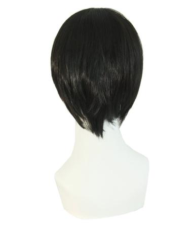 MapofBeauty Fashion Men Short Straight Wig - Black | Stylish & Versatile International Shipping - Buy Online on GoSupps.com