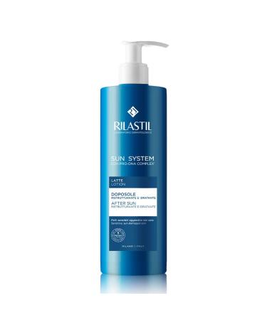 Rilastil Sun System Refreshing after-Sun milk for the face and body liquid emulsion with light moisturizing and regenerating texture 400 ml pack