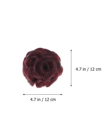 Curly Combs Hair Extensions & Wig Rolls - Stretch Chignon Updo Hair Bands for Women | Elegant Wine Design - Buy Online on GoSupps.com