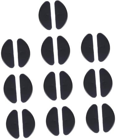 Gleavi 30 Pairs Silicone Nose Pads for Glasses - Slip-Resistant Accessories for Comfort & Support - Black X3 (Size 1) - Buy Online on GoSupps.com