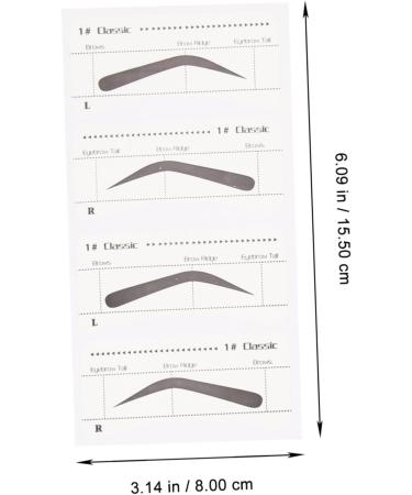 Didiseaon 6 Pcs Stickers Makeup Kit for Women Eyebrow Sticker Tool Eyebrow Card Eyebrow Trimming Miss - Buy Online on GoSupps.com