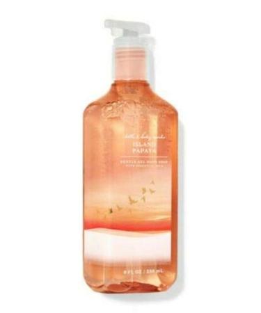 Bath and Body Works Island Papaya Gentle Gel Hand Soap with Essential Oils 8 Fl Oz