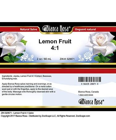 Buy Lemon Fruit 4:1 Salve - 2 oz | International Shipping Available - Buy Online on GoSupps.com