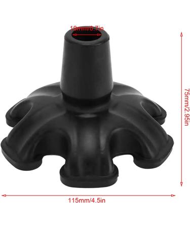 Walking Stick Rubber Tips Cane Tips Walking Stick Rubber Ends Rubber Ferrule for Walking Sticks Stable 6 Point Non-Slip Cane Tip Heavy Duty Crutch Pads (1) - Buy Online on GoSupps.com