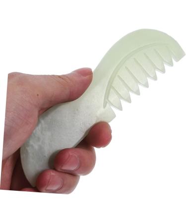 Fomiyes Jade Hair Comb & Scalp Massager | Christmas Gifts for Relaxation | Face & Scalp Massage Tool - Buy Online on GoSupps.com