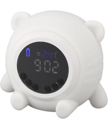 White Noise Alarm Clock - Rechargeable Bluetooth Clock with 7 Relaxing Sounds & 17 Volume Levels - Perfect for Adults Kids & Babies | Colorful Silicone & ABS Design - Buy Online on GoSupps.com